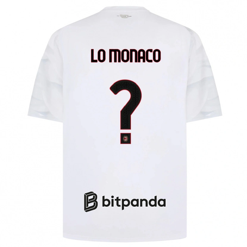 Danxen Mann Kevin Lo Monaco #0 Hvit Rød Svart Bortetrøye Drakt Trøye 2026/27 Skjorter T-Skjorte