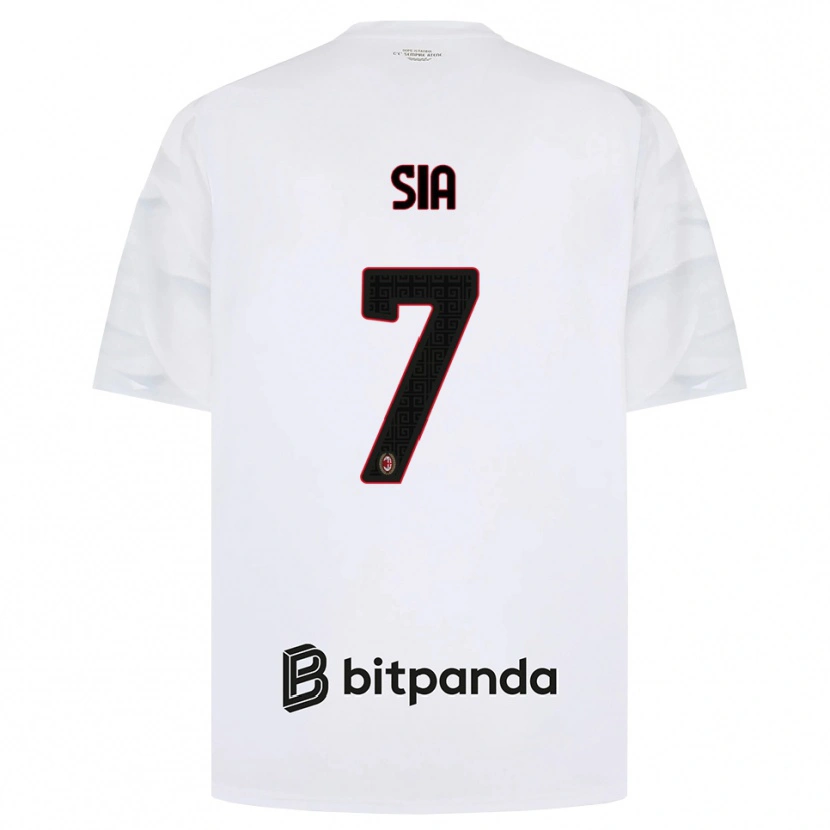 Danxen Mann Diego Sia #7 Hvit Rød Svart Bortetrøye Drakt Trøye 2026/27 Skjorter T-Skjorte