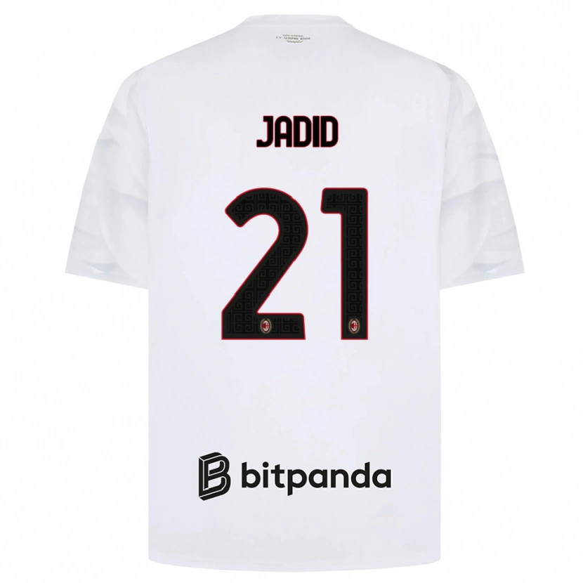 Danxen Mann Akram Jadid #21 Hvit Rød Svart Bortetrøye Drakt Trøye 2026/27 Skjorter T-Skjorte