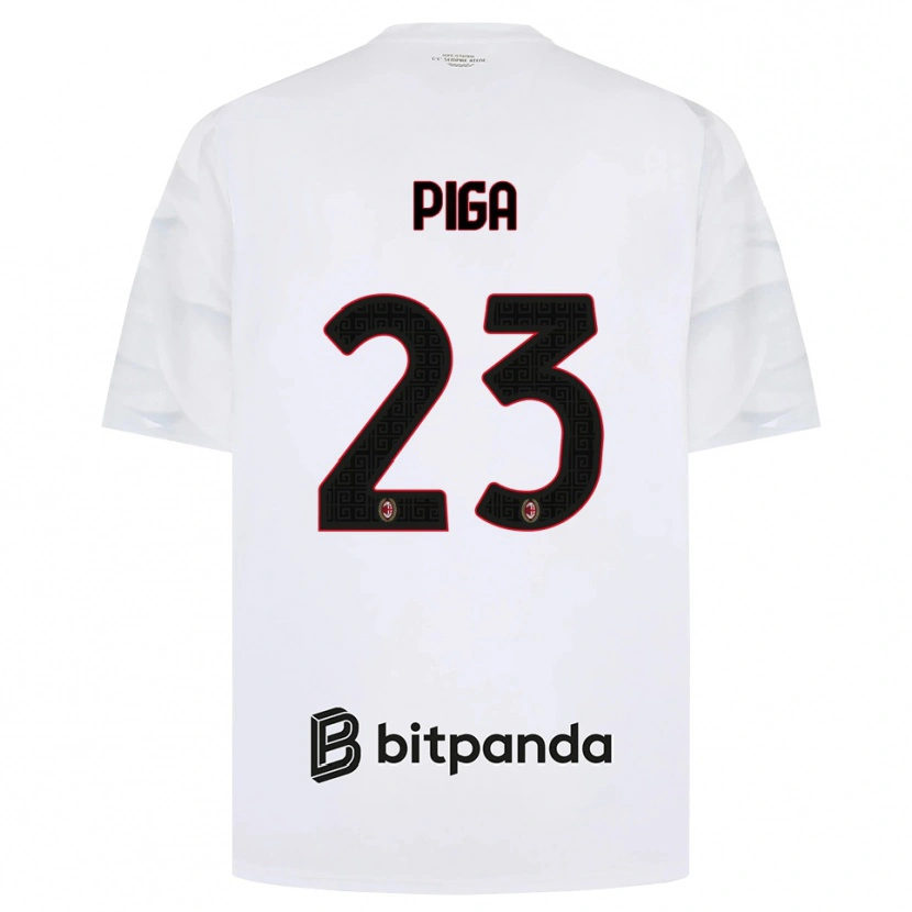 Danxen Mann Julie Piga #23 Hvit Rød Svart Bortetrøye Drakt Trøye 2026/27 Skjorter T-Skjorte