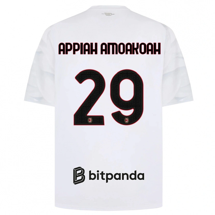 Danxen Mann Karen Appiah Amoakoah #29 Hvit Rød Svart Bortetrøye Drakt Trøye 2026/27 Skjorter T-Skjorte