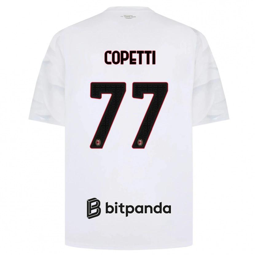 Danxen Mann Matilde Copetti #77 Hvit Rød Svart Bortetrøye Drakt Trøye 2026/27 Skjorter T-Skjorte