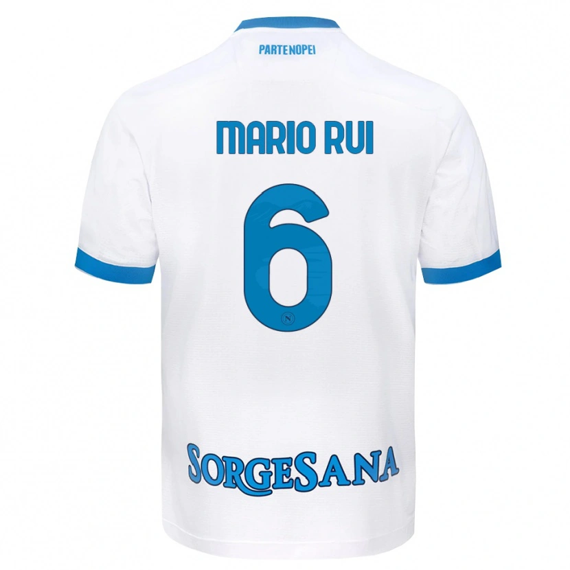 Danxen Mann Mario Rui #6 Hvit Himmelblå Bortetrøye Drakt Trøye 2026/27 Skjorter T-Skjorte