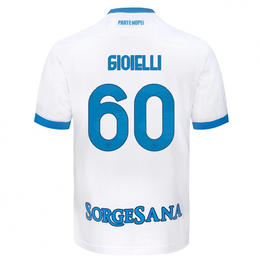 Danxen Mann Francesco Gioielli #60 Hvit Himmelblå Bortetrøye Drakt Trøye 2026/27 Skjorter T-Skjorte