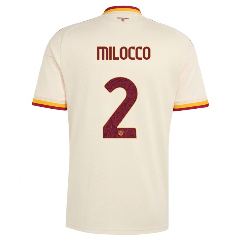 Danxen Mann Matias Milocco #2 Champagne Rød Gul Bortetrøye Drakt Trøye 2026/27 Skjorter T-Skjorte