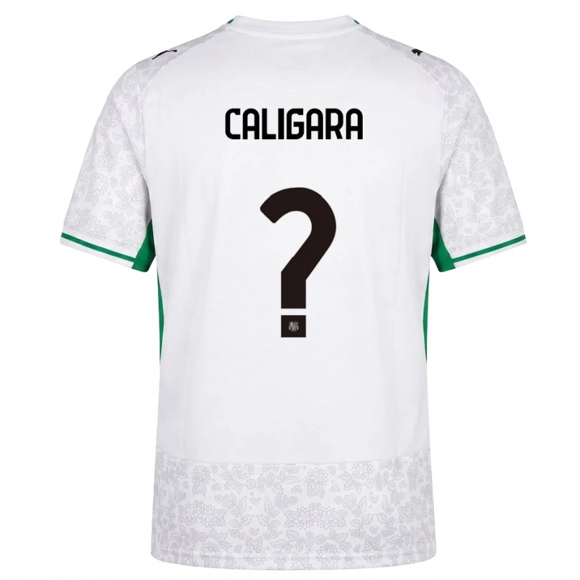 Danxen Mann Fabrizio Caligara #0 Hvit Svart Grønn Bortetrøye Drakt Trøye 2026/27 Skjorter T-Skjorte