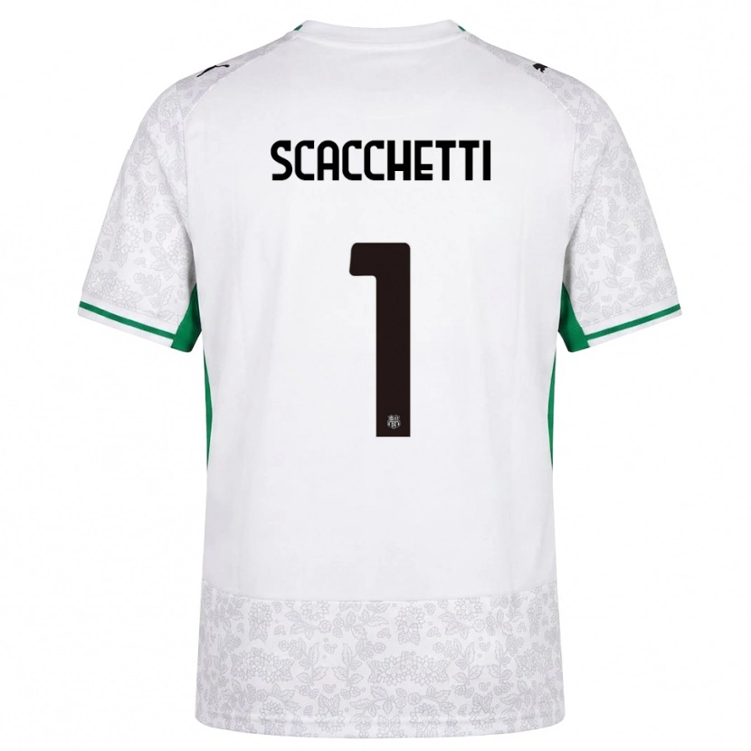Danxen Mann Alessandro Scacchetti #1 Hvit Svart Grønn Bortetrøye Drakt Trøye 2026/27 Skjorter T-Skjorte