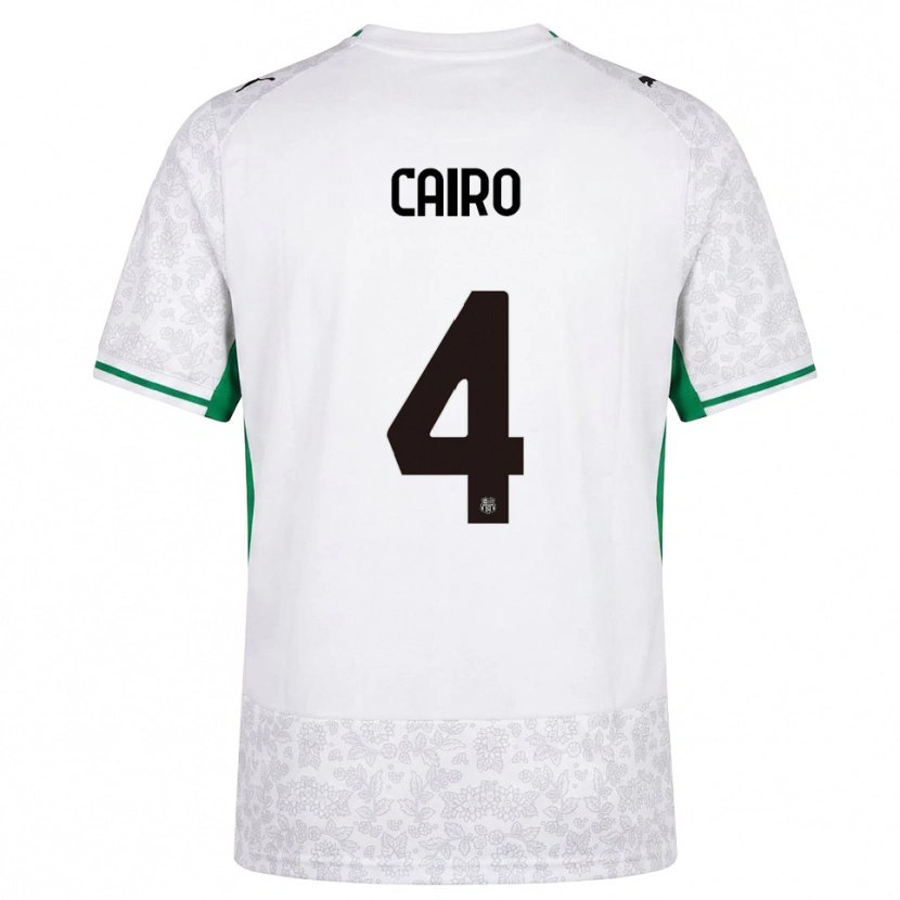 Danxen Mann Nicolas Cairo #4 Hvit Svart Grønn Bortetrøye Drakt Trøye 2026/27 Skjorter T-Skjorte