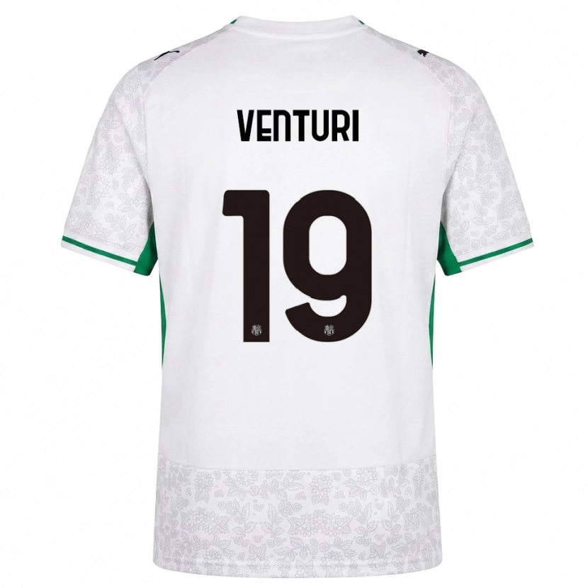 Danxen Mann Luca Venturi #19 Hvit Svart Grønn Bortetrøye Drakt Trøye 2026/27 Skjorter T-Skjorte