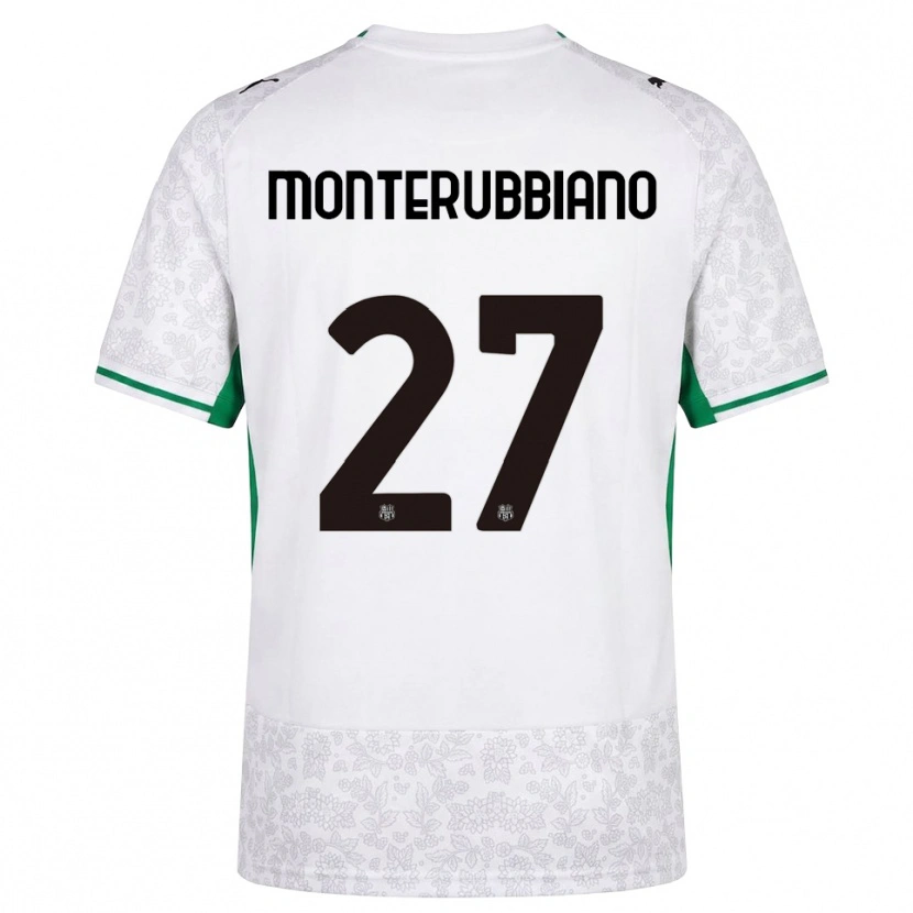 Danxen Mann Valeria Monterubbiano #27 Hvit Svart Grønn Bortetrøye Drakt Trøye 2026/27 Skjorter T-Skjorte