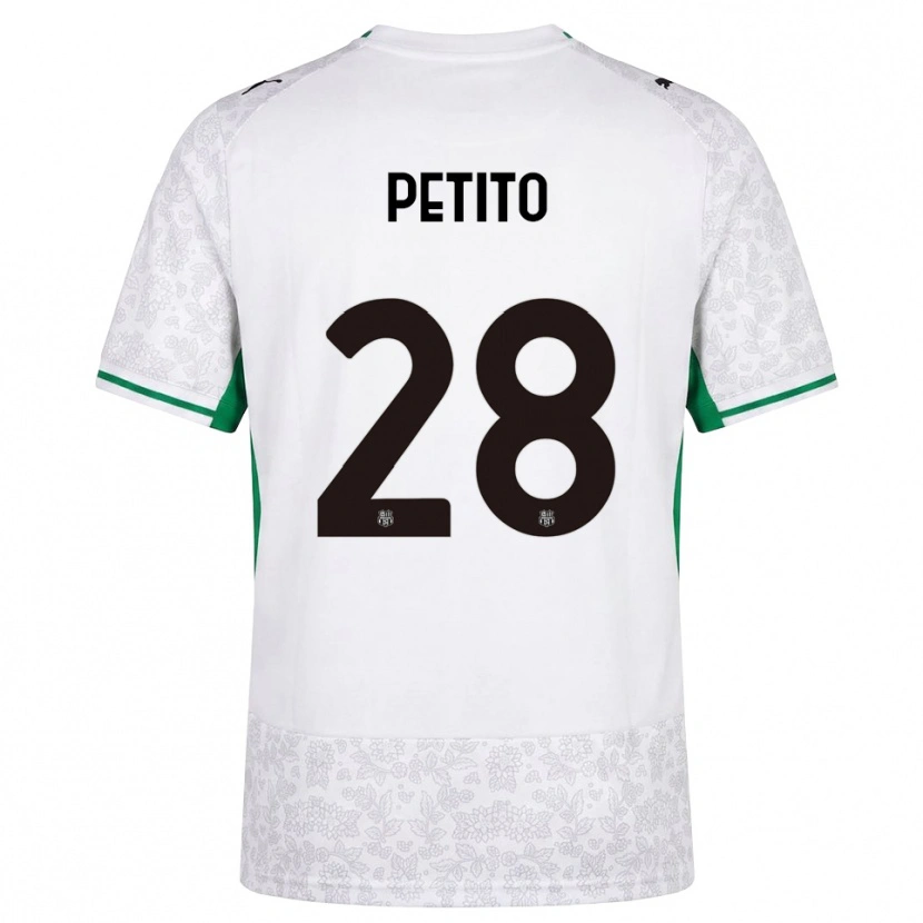 Danxen Mann Christian Petito #28 Hvit Svart Grønn Bortetrøye Drakt Trøye 2026/27 Skjorter T-Skjorte