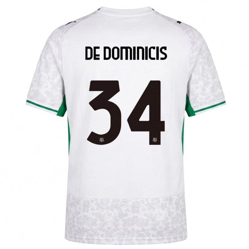 Danxen Mann Diego De Dominicis #34 Hvit Svart Grønn Bortetrøye Drakt Trøye 2026/27 Skjorter T-Skjorte