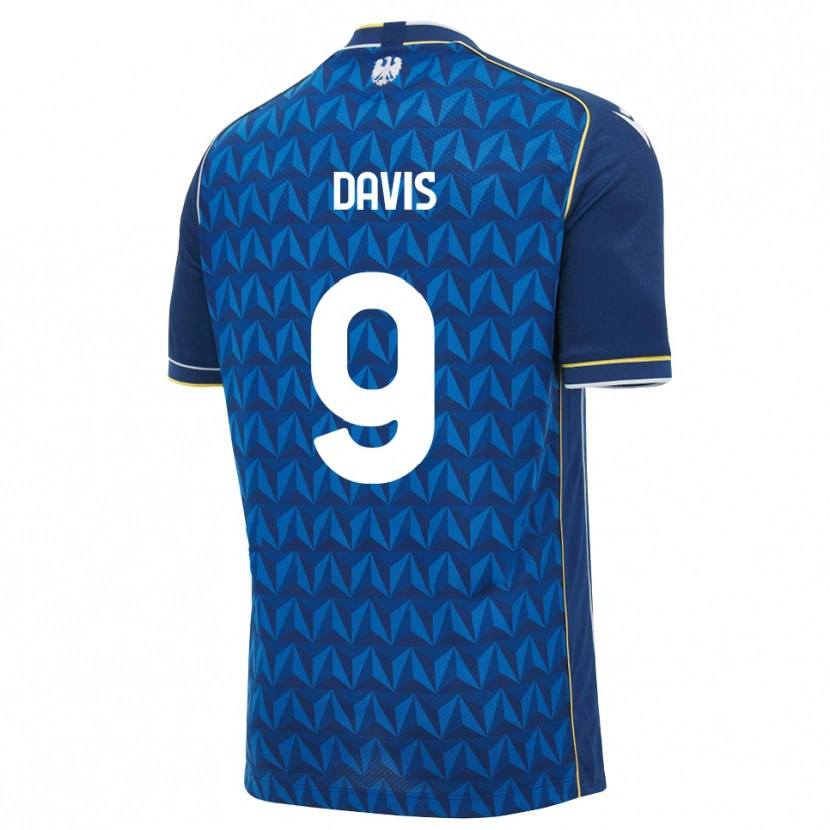 Danxen Mann Keinan Davis #9 Kongeblå Hvit Blå Bortetrøye Drakt Trøye 2026/27 Skjorter T-Skjorte