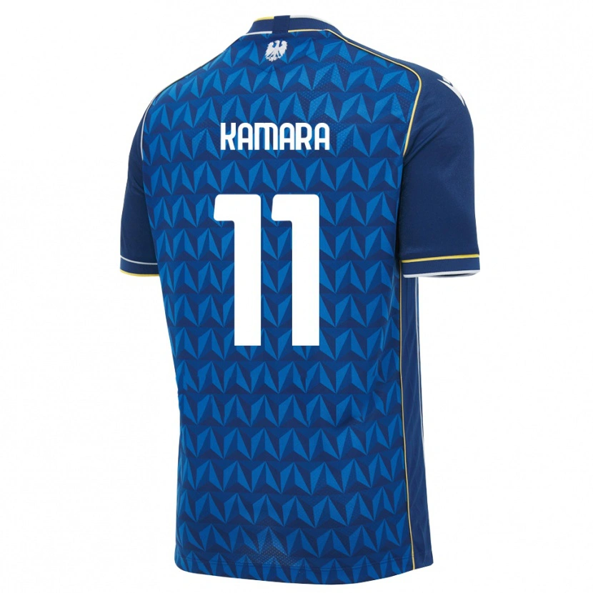 Danxen Mann Hassane Kamara #11 Kongeblå Hvit Blå Bortetrøye Drakt Trøye 2026/27 Skjorter T-Skjorte