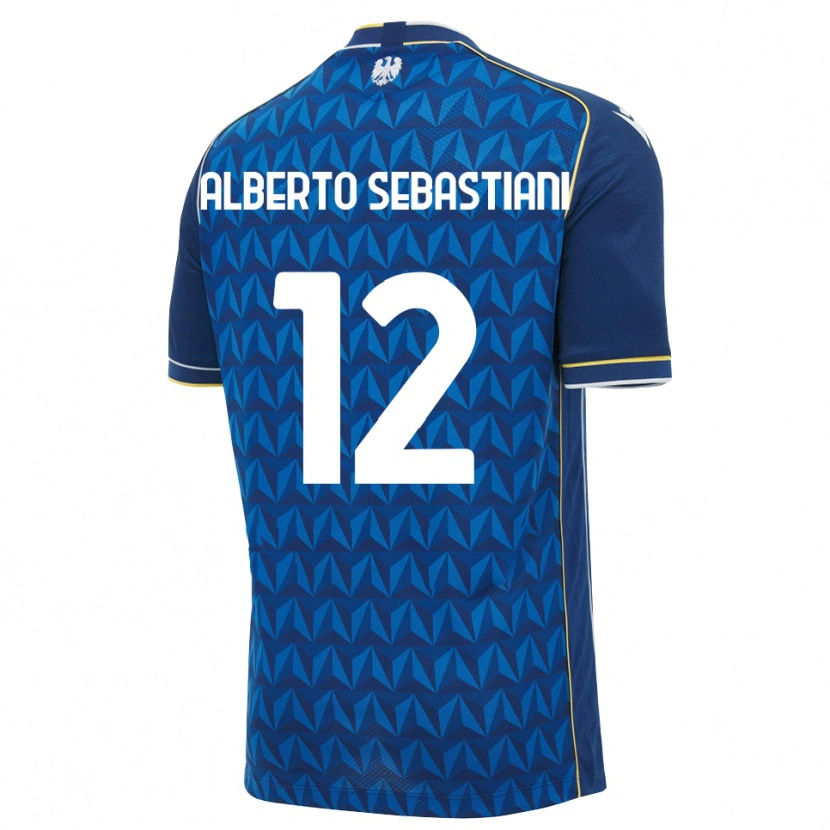 Danxen Mann José Alberto Sebastiani #12 Kongeblå Hvit Blå Bortetrøye Drakt Trøye 2026/27 Skjorter T-Skjorte