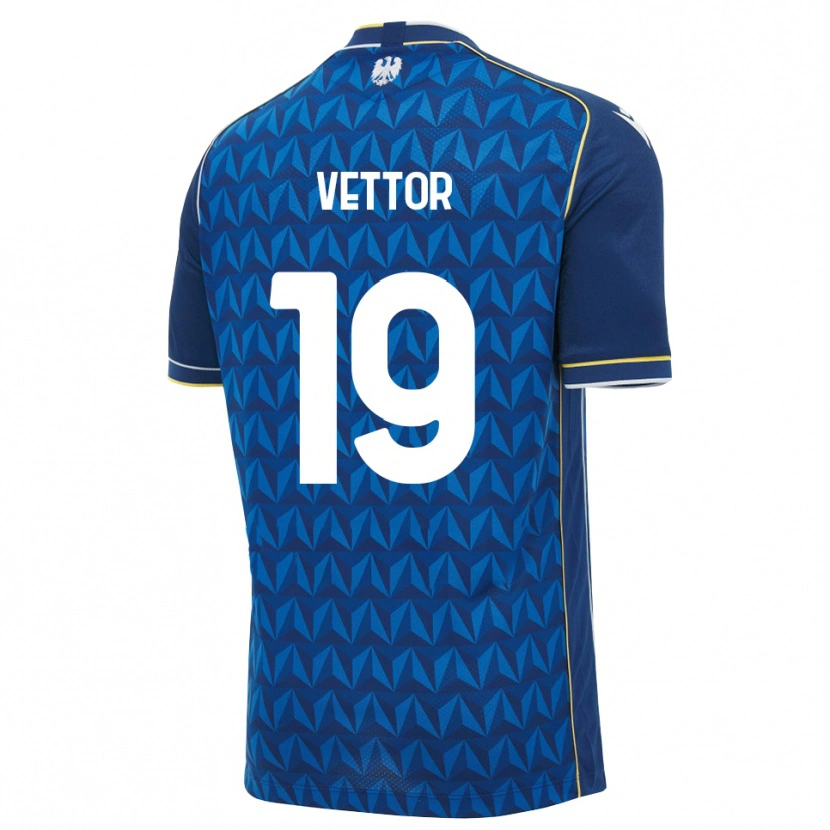 Danxen Mann Marco Vettor #19 Kongeblå Hvit Blå Bortetrøye Drakt Trøye 2026/27 Skjorter T-Skjorte