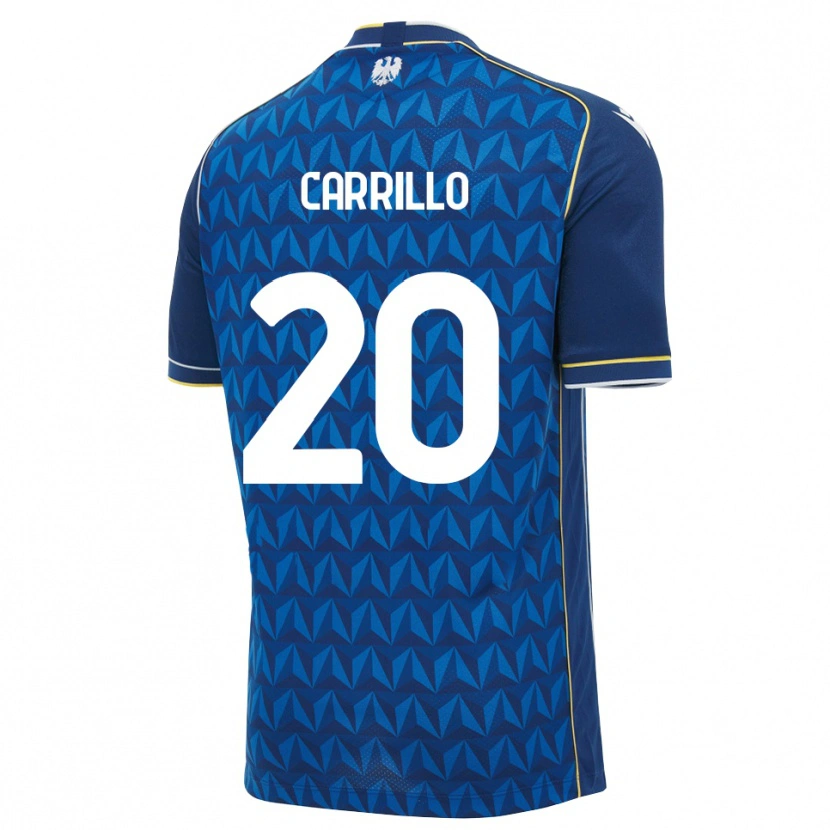 Danxen Mann Pietro Carrillo #20 Kongeblå Hvit Blå Bortetrøye Drakt Trøye 2026/27 Skjorter T-Skjorte