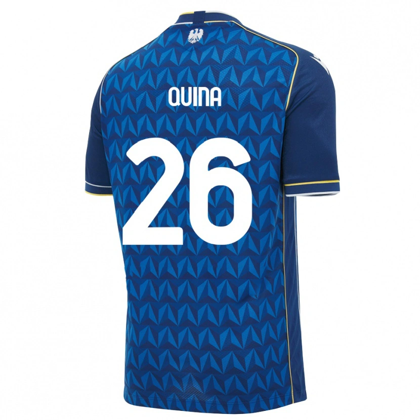 Danxen Mann Domingos Quina #26 Kongeblå Hvit Blå Bortetrøye Drakt Trøye 2026/27 Skjorter T-Skjorte