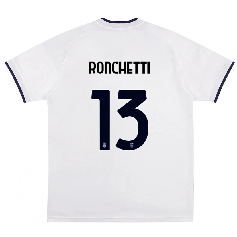 Danxen Mann Fabio Ronchetti #13 Hvit Rød Kongeblå Bortetrøye Drakt Trøye 2026/27 Skjorter T-Skjorte