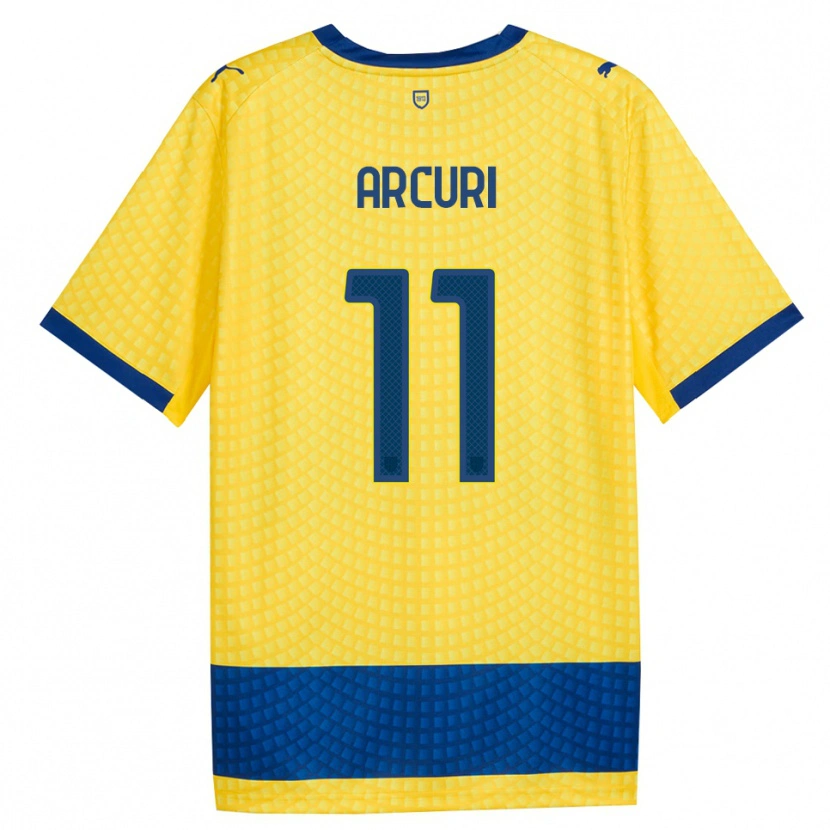 Danxen Mann Francesco Arcuri #11 Gul Blå Svart Bortetrøye Drakt Trøye 2026/27 Skjorter T-Skjorte