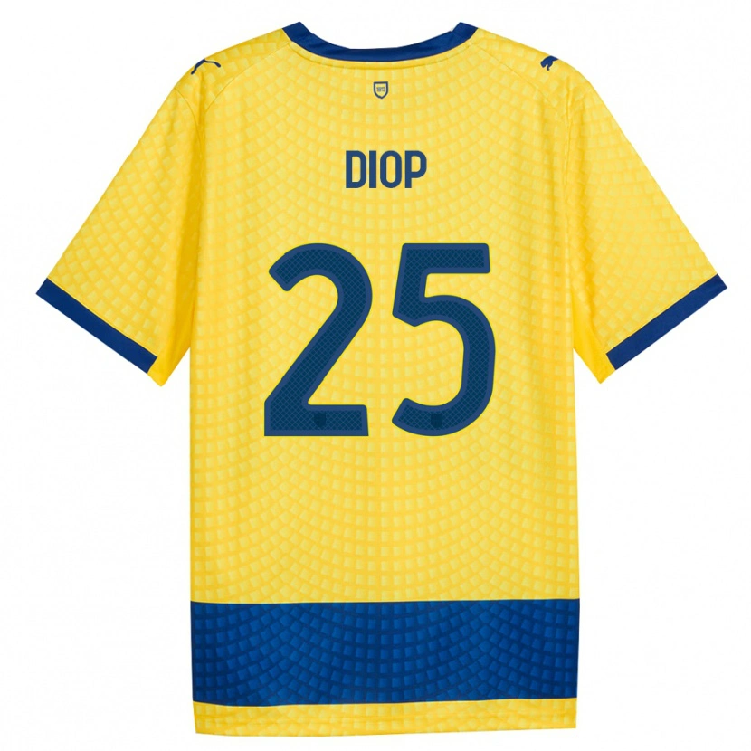Danxen Mann Doro Diop #25 Gul Blå Svart Bortetrøye Drakt Trøye 2026/27 Skjorter T-Skjorte