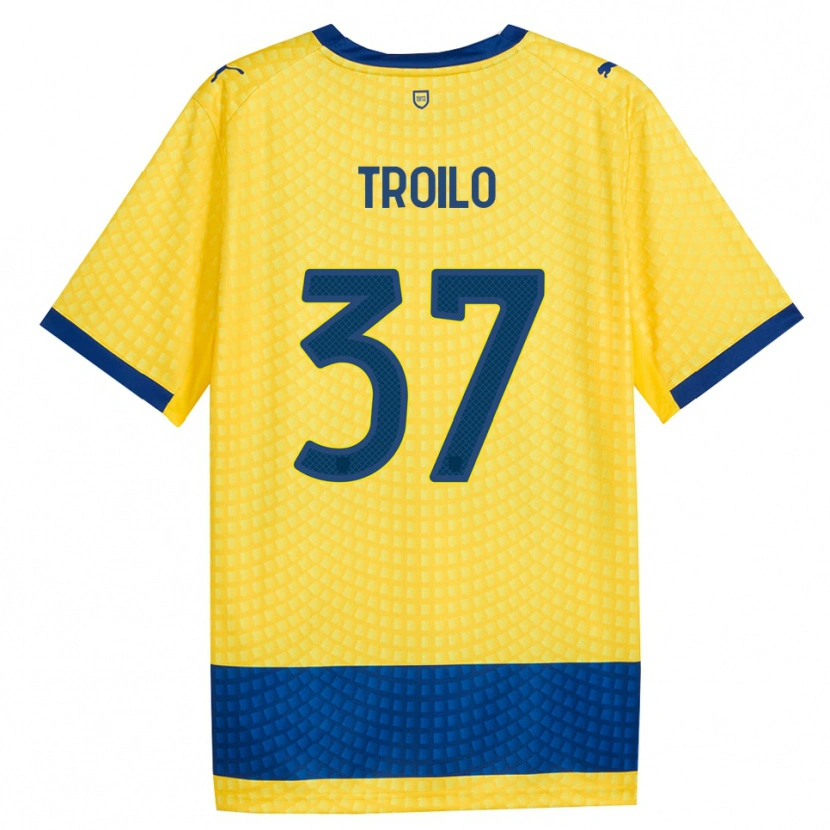 Danxen Mann Mariano Troilo #37 Gul Blå Svart Bortetrøye Drakt Trøye 2026/27 Skjorter T-Skjorte