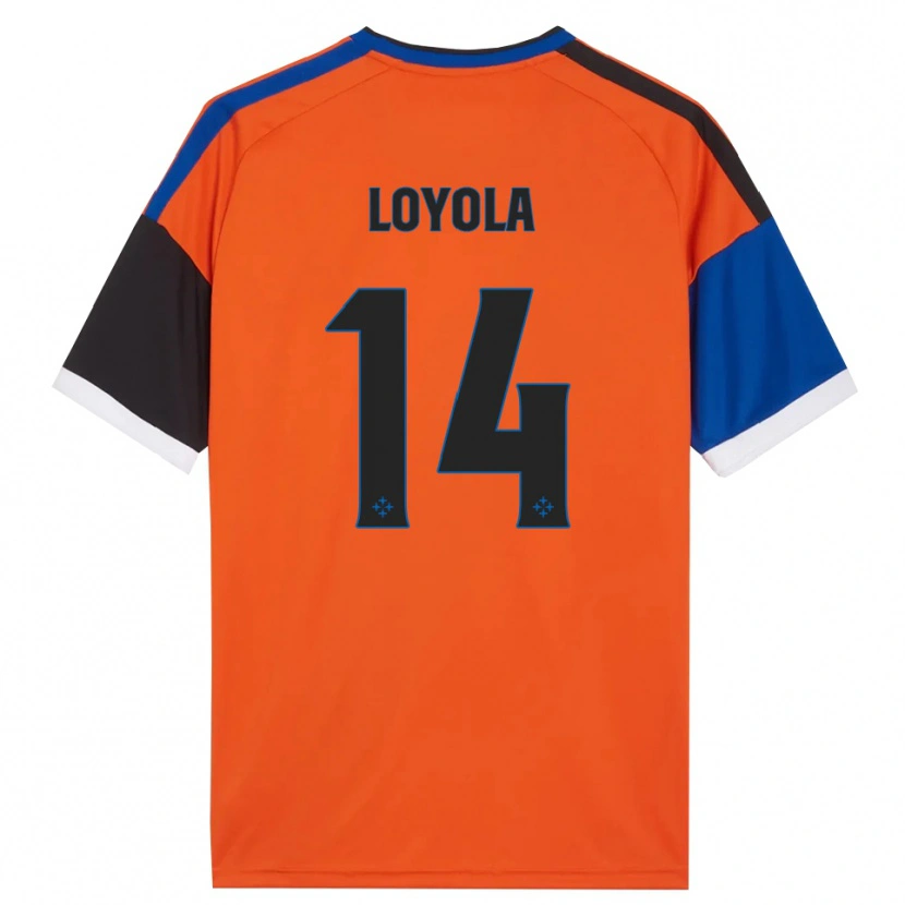 Danxen Mann Felipe Loyola #14 Oransje Blå Svart Hvit Bortetrøye Drakt Trøye 2026/27 Skjorter T-Skjorte