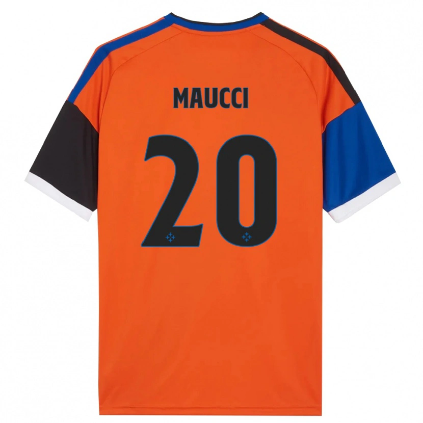 Danxen Mann Giacomo Maucci #20 Oransje Blå Svart Hvit Bortetrøye Drakt Trøye 2026/27 Skjorter T-Skjorte