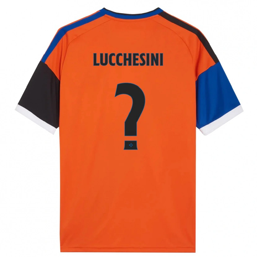 Danxen Mann Francesco Lucchesini #0 Oransje Blå Svart Hvit Bortetrøye Drakt Trøye 2026/27 Skjorter T-Skjorte