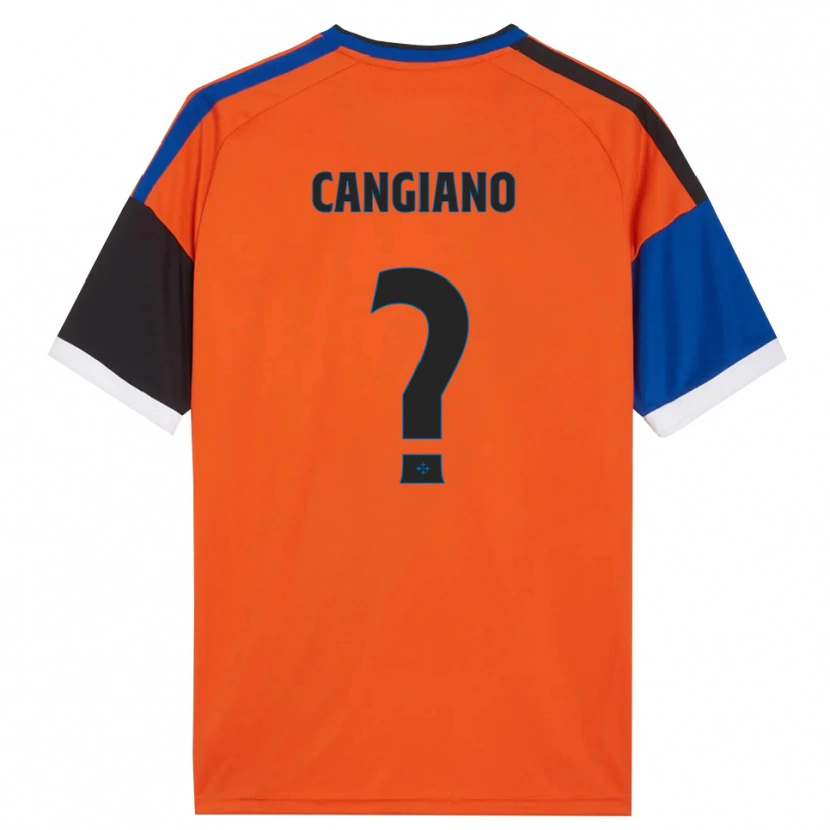Danxen Mann Cristian Cangiano #0 Oransje Blå Svart Hvit Bortetrøye Drakt Trøye 2026/27 Skjorter T-Skjorte