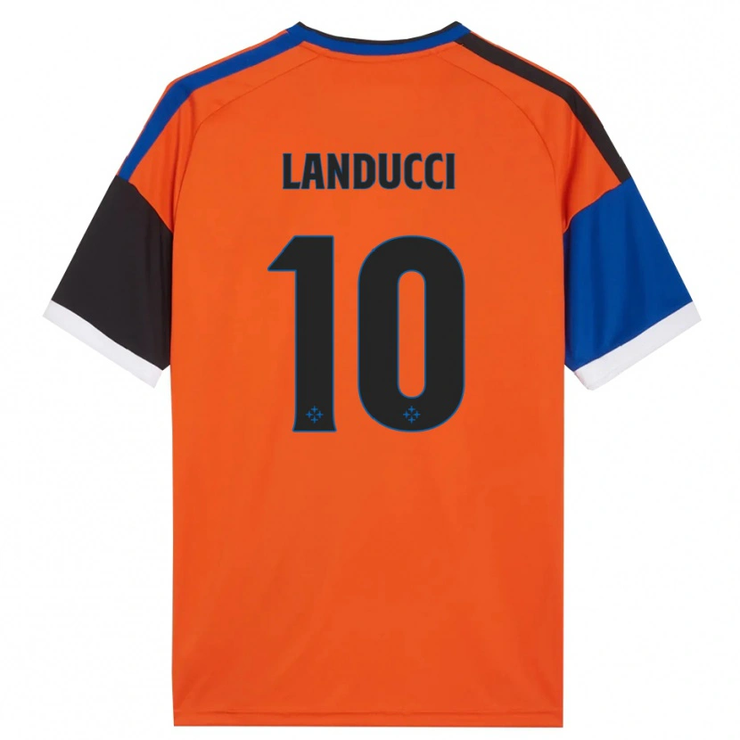Danxen Mann Umberto Landucci #10 Oransje Blå Svart Hvit Bortetrøye Drakt Trøye 2026/27 Skjorter T-Skjorte