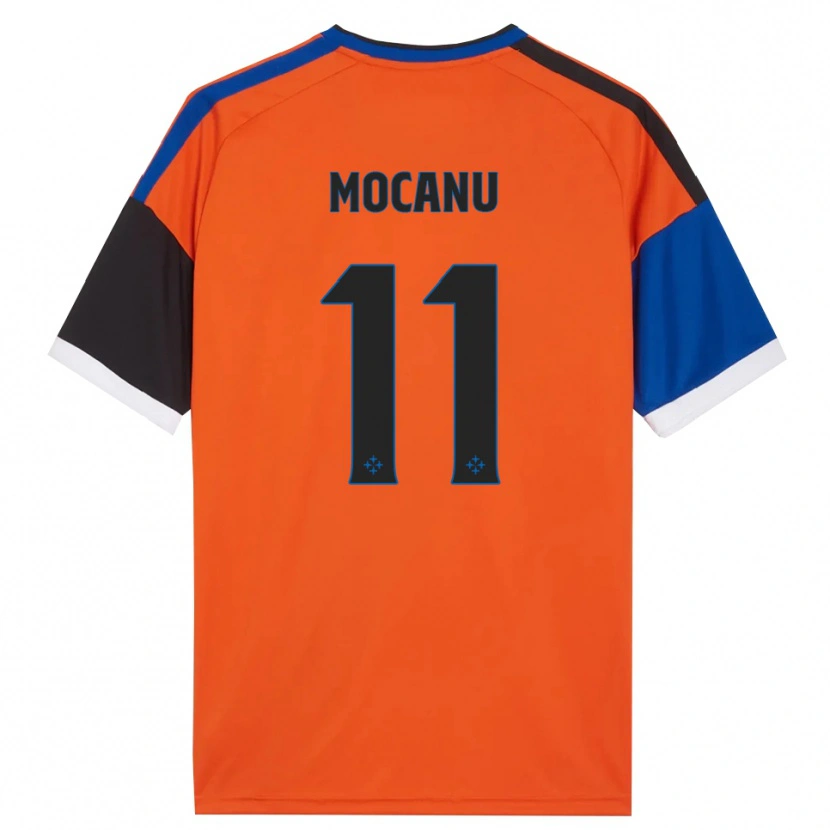 Danxen Mann Andreas Mocanu #11 Oransje Blå Svart Hvit Bortetrøye Drakt Trøye 2026/27 Skjorter T-Skjorte