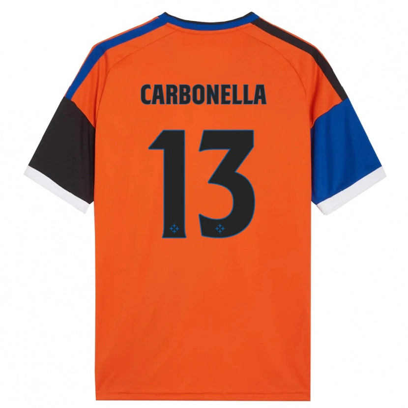 Danxen Mann Francesco Carbonella #13 Oransje Blå Svart Hvit Bortetrøye Drakt Trøye 2026/27 Skjorter T-Skjorte
