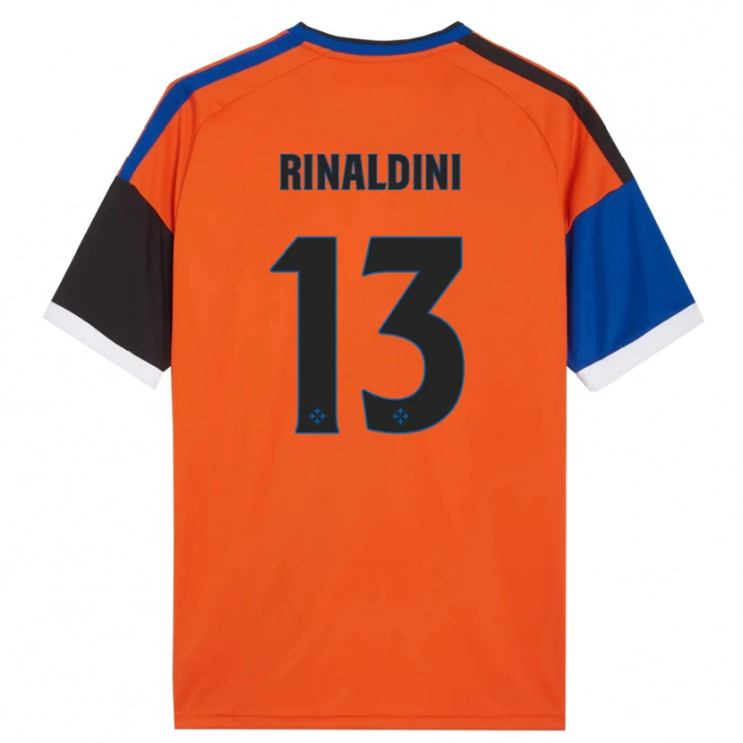 Danxen Mann Duccio Rinaldini #13 Oransje Blå Svart Hvit Bortetrøye Drakt Trøye 2026/27 Skjorter T-Skjorte