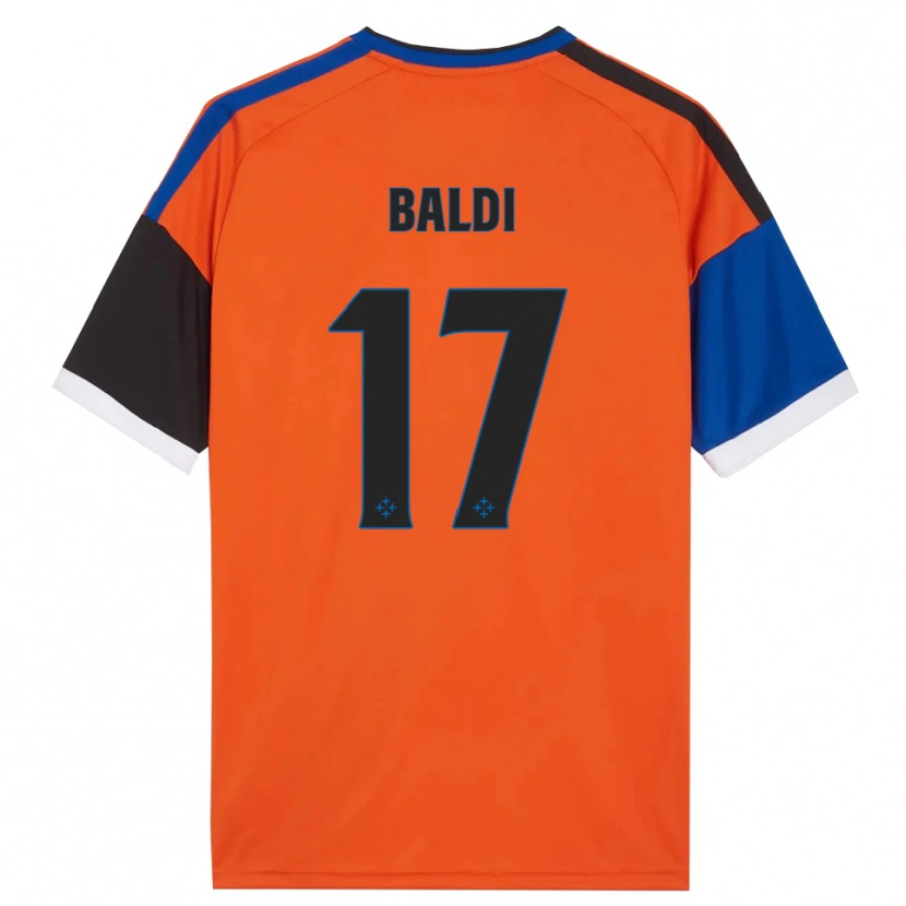 Danxen Mann Andrea Baldi #17 Oransje Blå Svart Hvit Bortetrøye Drakt Trøye 2026/27 Skjorter T-Skjorte