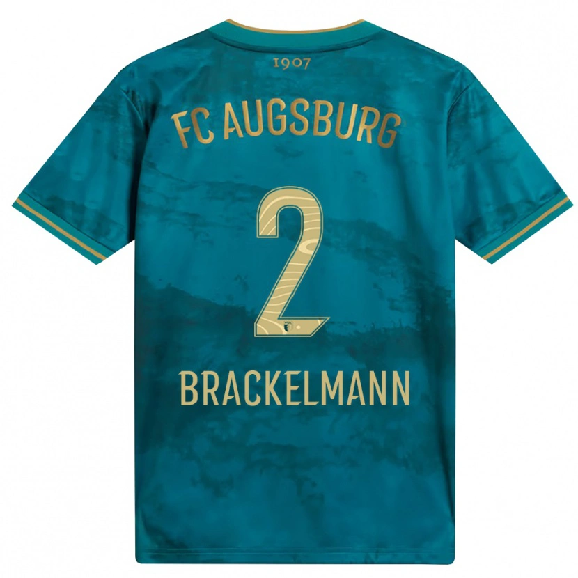 Danxen Mann Calvin Brackelmann #2 Grønn Brun Bortetrøye Drakt Trøye 2026/27 Skjorter T-Skjorte