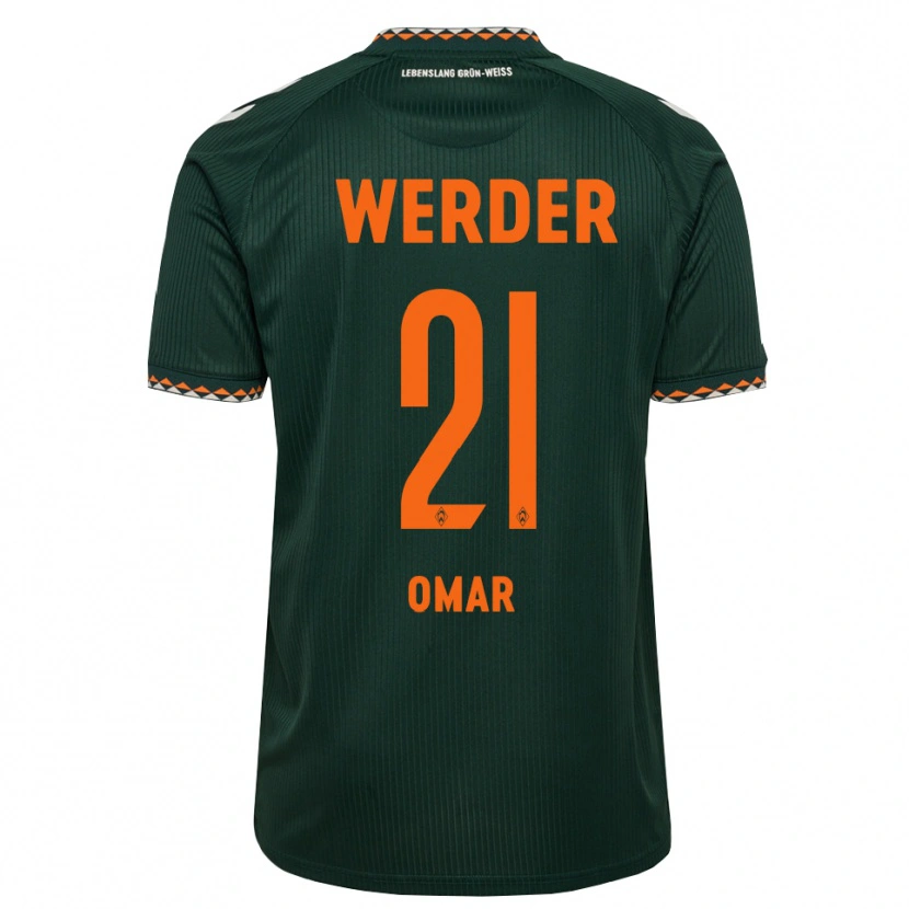 Danxen Mann Jan Omar #21 Mørkegrønn Oransje Hvit Bortetrøye Drakt Trøye 2026/27 Skjorter T-Skjorte