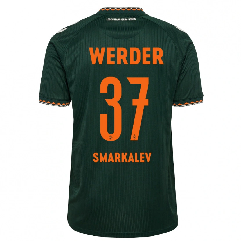 Danxen Mann Stefan Smarkalev #37 Mørkegrønn Oransje Hvit Bortetrøye Drakt Trøye 2026/27 Skjorter T-Skjorte