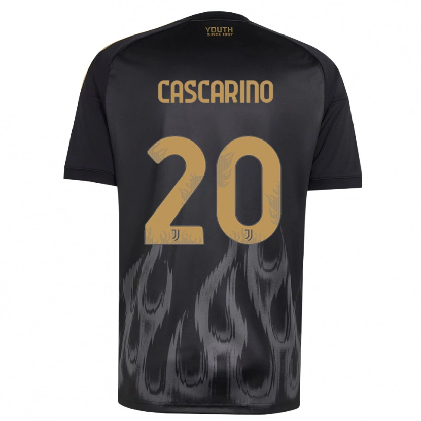 Danxen Mann Estelle Cascarino #20 Svart Brun Tredje Sett Drakt Trøye 2026/27 Skjorter T-Skjorte