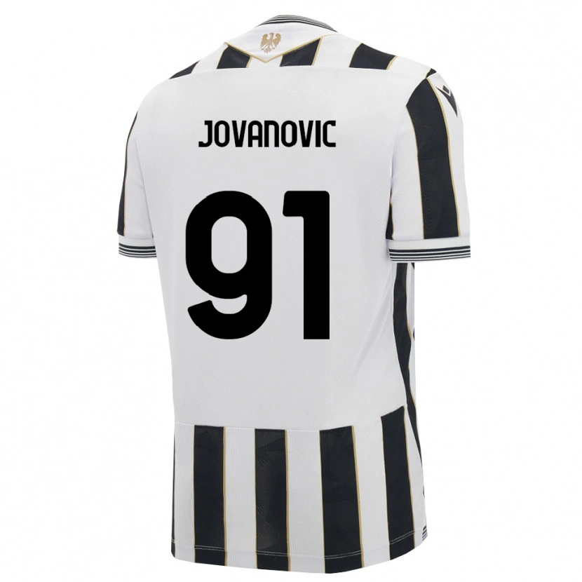 Danxen Mann Lazar Jovanovic #91 Svart Hvit Rosa Hjemmetrøye Drakt Trøye 2026/27 Skjorter T-Skjorte