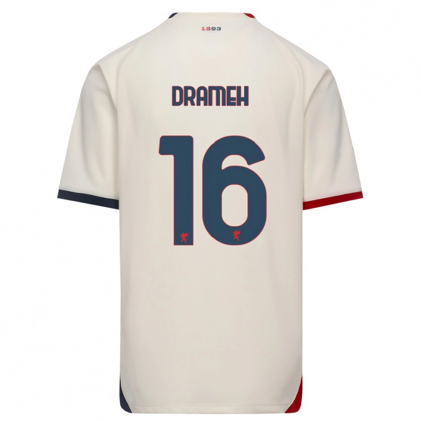 Danxen Dame Cody Drameh #16 Off-White Rød Bortetrøye Drakt Trøye 2026/27 Skjorter T-Skjorte