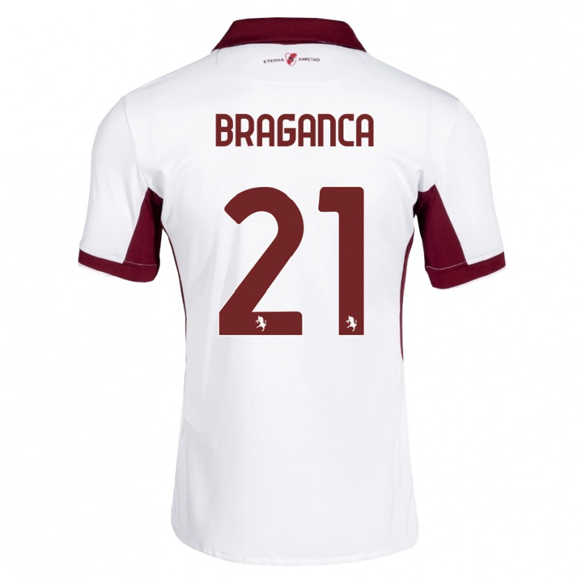 Danxen Dame Daniel Bragança #21 Burgunder Hvit Rød Bortetrøye Drakt Trøye 2026/27 Skjorter T-Skjorte