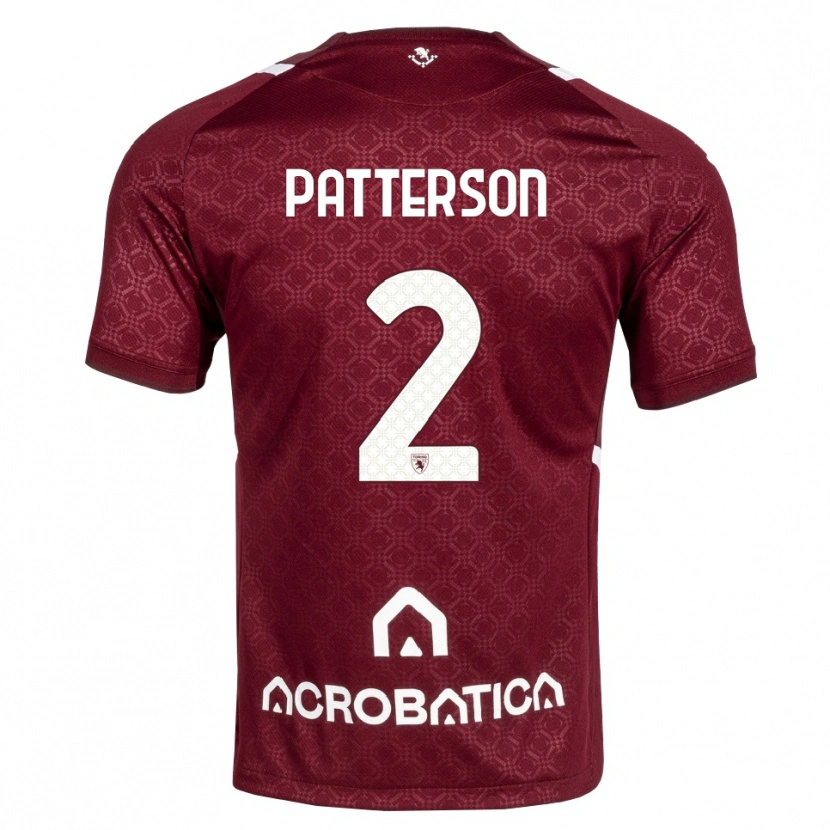 Danxen Dame Nathan Patterson #2 Burgunder Hvit Hjemmetrøye Drakt Trøye 2026/27 Skjorter T-Skjorte