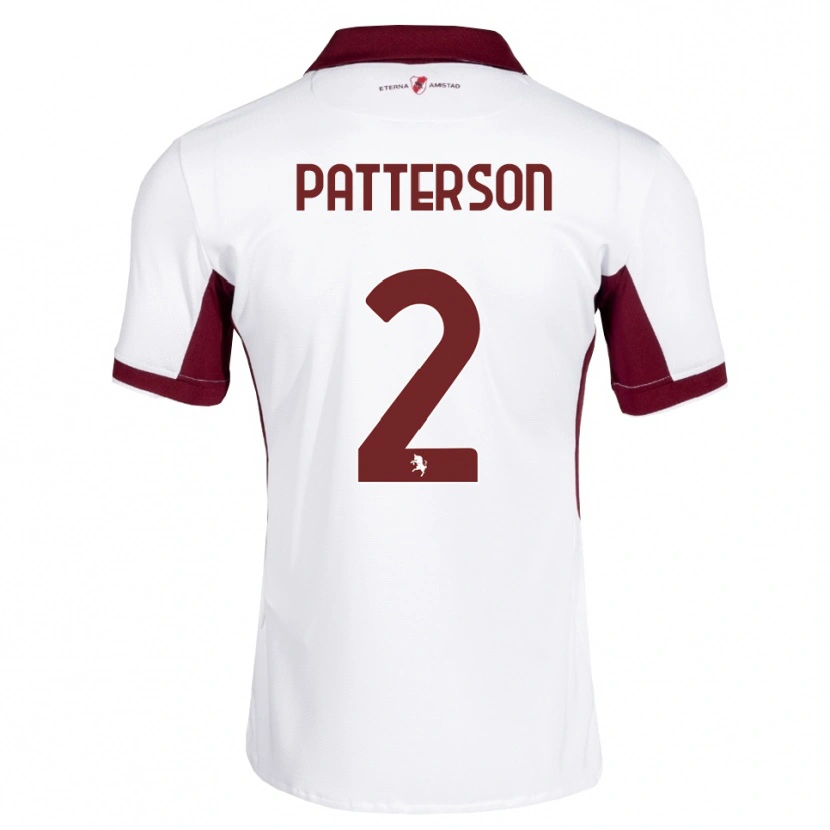 Danxen Dame Nathan Patterson #2 Burgunder Hvit Rød Bortetrøye Drakt Trøye 2026/27 Skjorter T-Skjorte