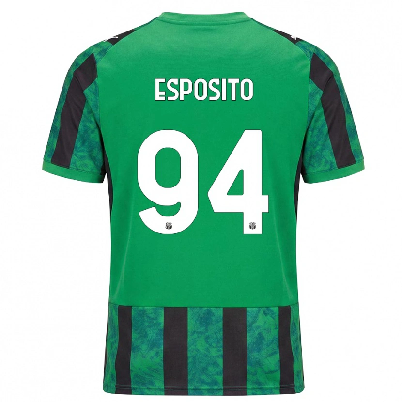 Danxen Dame Sebastiano Esposito #94 Grønn Svart Hvit Hjemmetrøye Drakt Trøye 2026/27 Skjorter T-Skjorte