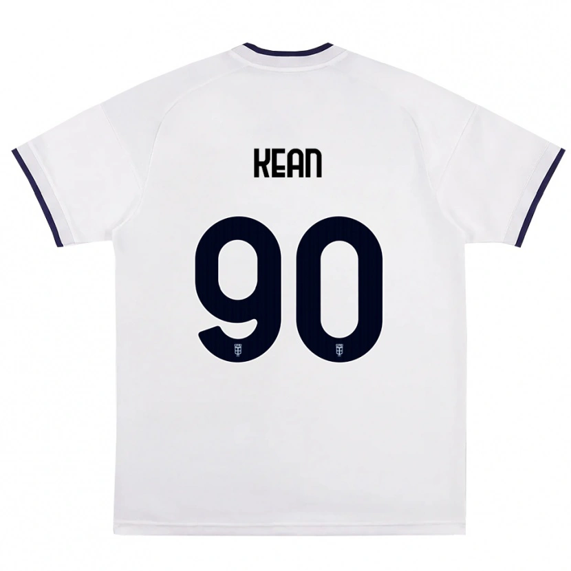 Danxen Dame Moise Kean #90 Hvit Rød Kongeblå Bortetrøye Drakt Trøye 2026/27 Skjorter T-Skjorte