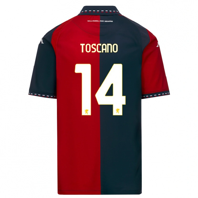 Danxen Dame Filippo Toscano #14 Rød Svart Hvit Hjemmetrøye Drakt Trøye 2026/27 Skjorter T-Skjorte