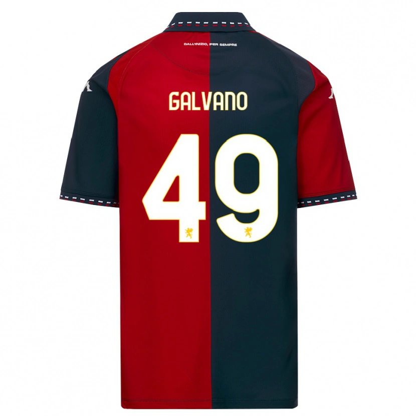 Danxen Dame Cristian Galvano #49 Rød Svart Hvit Hjemmetrøye Drakt Trøye 2026/27 Skjorter T-Skjorte