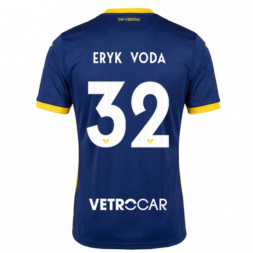 Danxen Dame Andrei Eryk Voda #32 Kongeblå Gul Hvit Hjemmetrøye Drakt Trøye 2026/27 Skjorter T-Skjorte