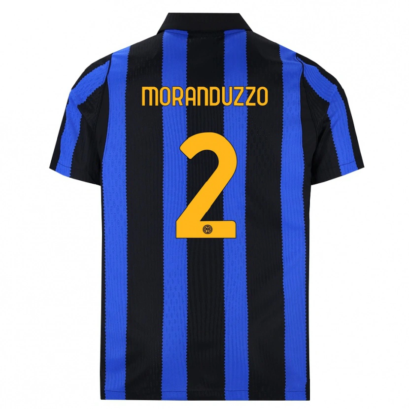 Danxen Dame Nicolo Moranduzzo #2 Svart Blå Gul Hjemmetrøye Drakt Trøye 2026/27 Skjorter T-Skjorte
